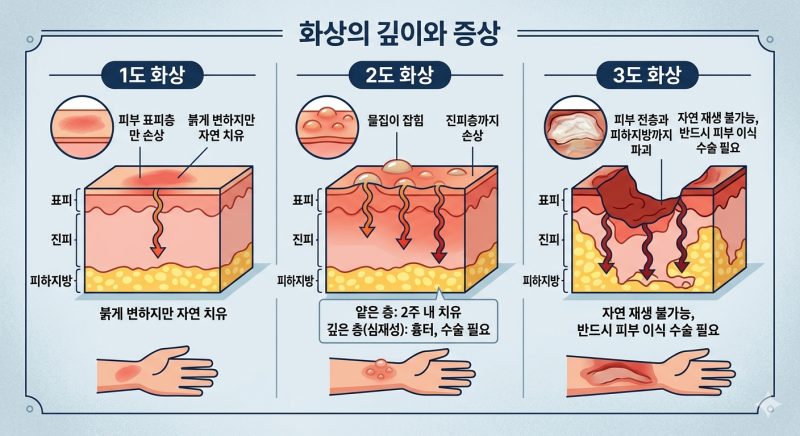 평생 지워지지 않는 흉터 화상 사고 시 절대 하지 말아야 할 행동은