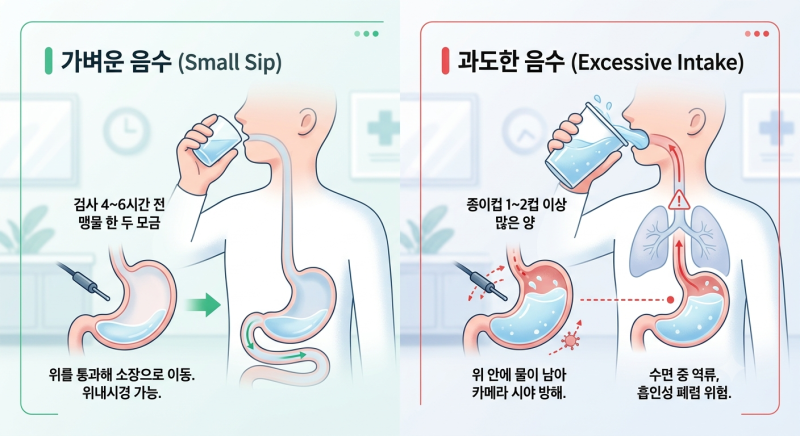 건강검진 전날 밤 물 마셨는데 위내시경 가능할까? (직접 병원에 물어본 솔직 후기)